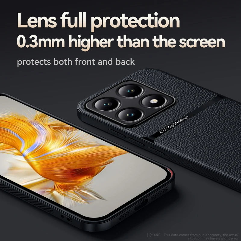 Xiaomi 14T Leather Magnetic TPU Case