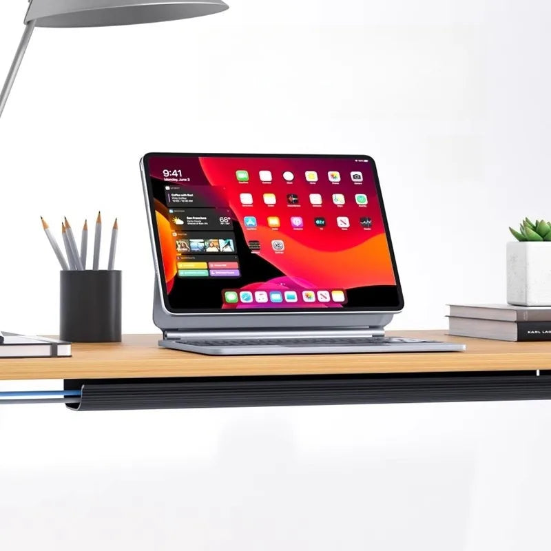 PVC Kabelkanal Untertisch Kabelmanagement Tray Organizer