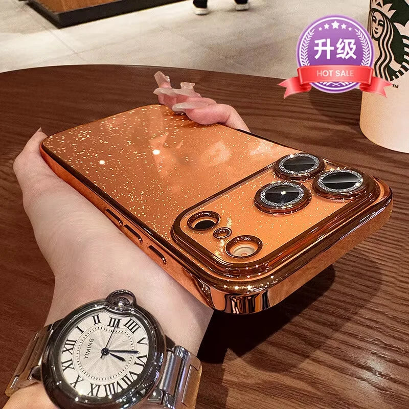 Transparente Glitzer-Schutz-Hülle für iPhone 17 Pro Max