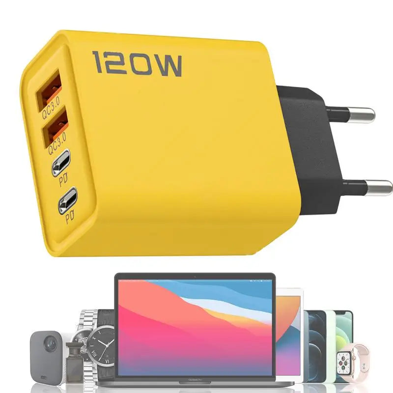 120W USB-Schnellladegerät mit 4 Anschlüssen