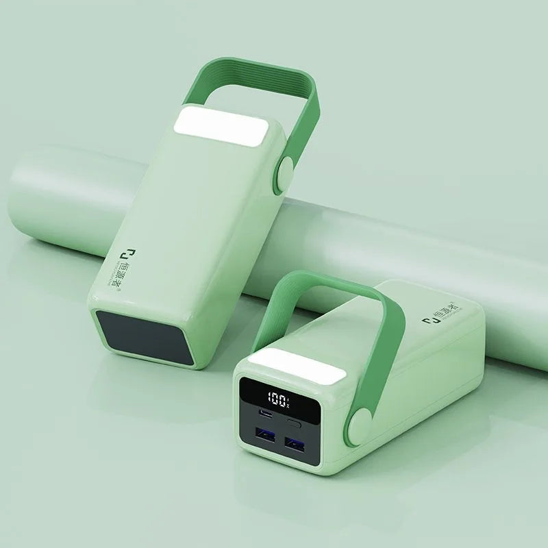 60000mAh Power Bank Fast Charging with Light Outdoor