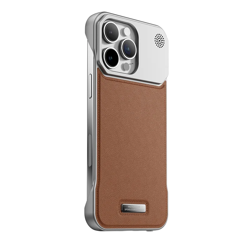 Luxuriöse magnetische Lederhülle für iPhone 17 Pro Max