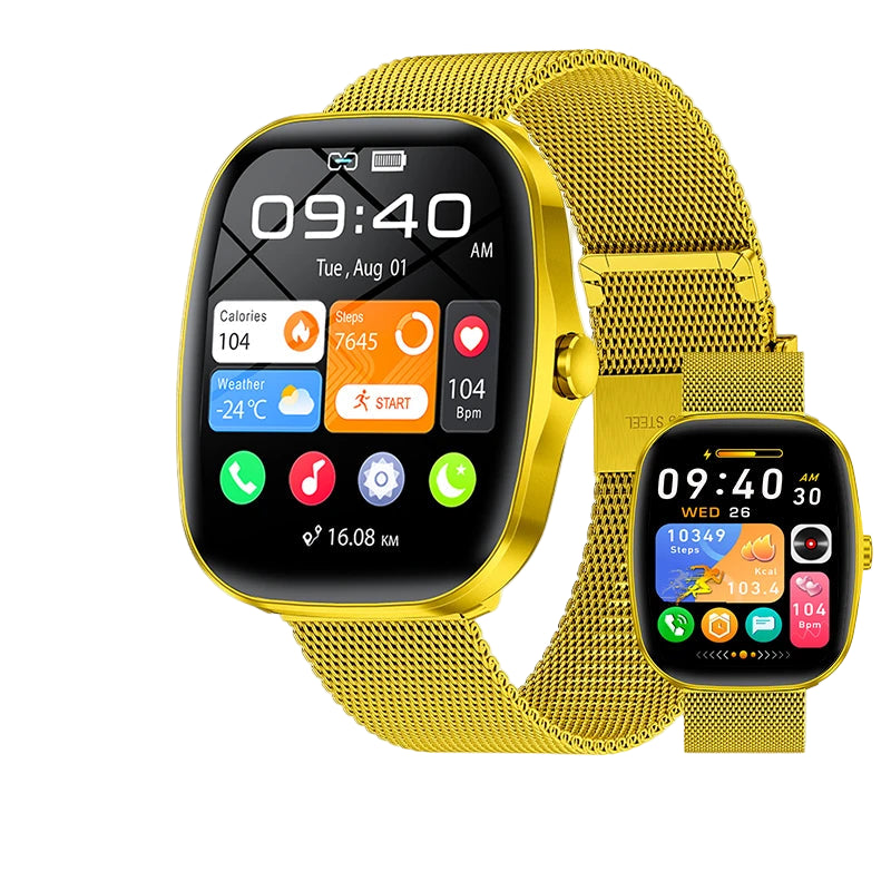 Elegante Smartwatch mit HD Touch & Herzfrequenz