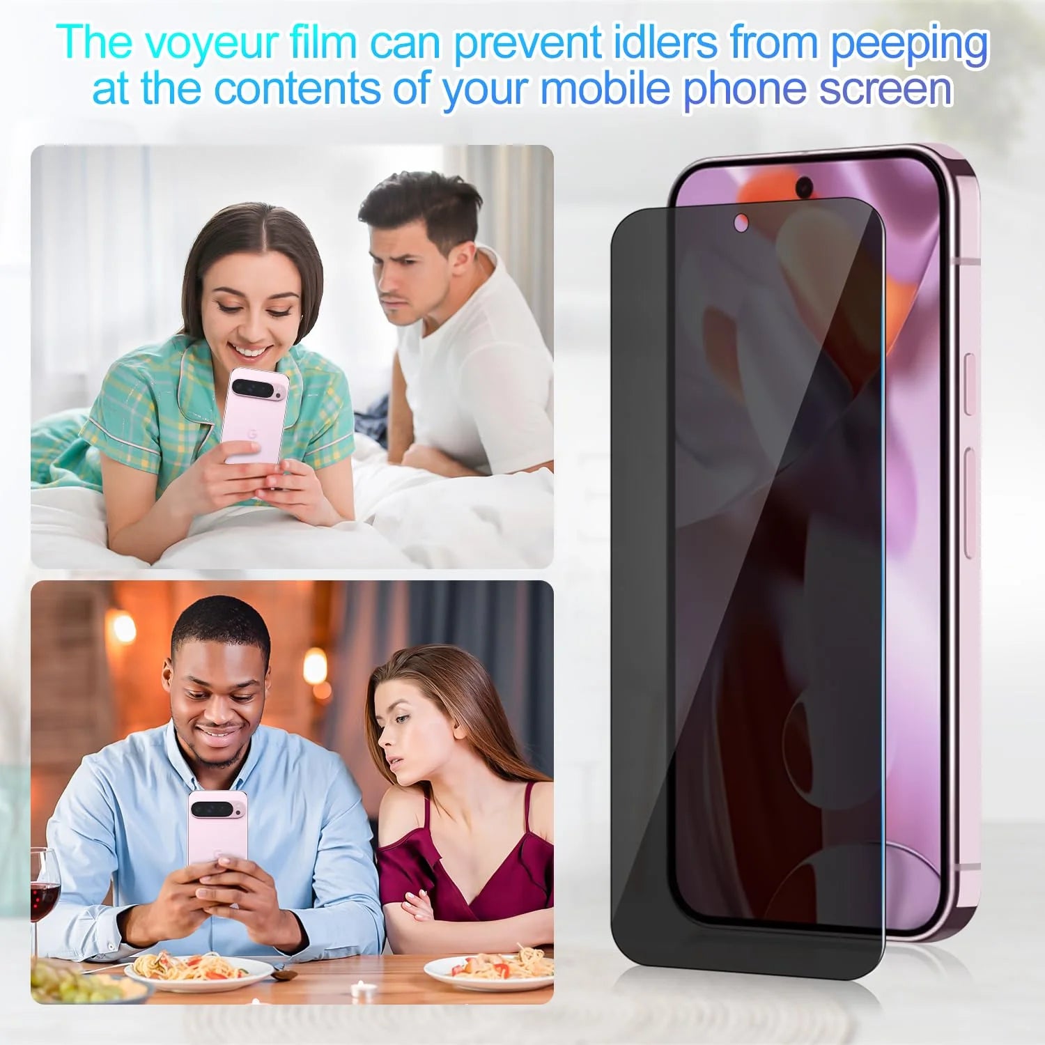 9H Privacy Glas Displayschutz für Google Pixel 10 9 8