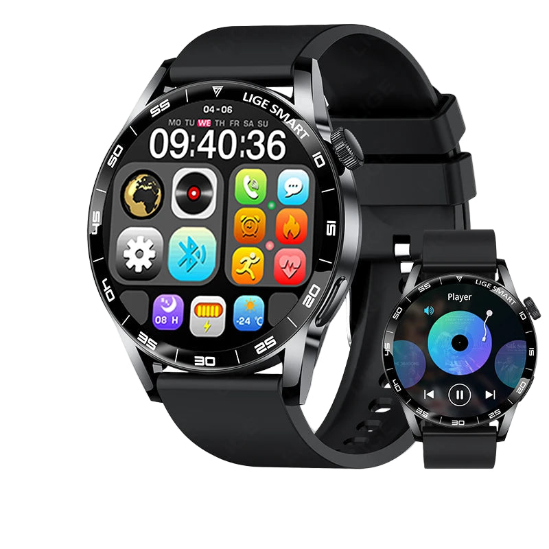 Full Touch Smartwatch mit AI Sprachassistent & Bluetooth