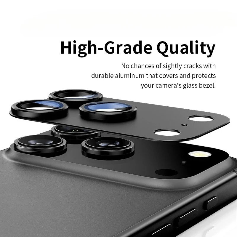 Aluminum reversing camera protector for iPhone 17