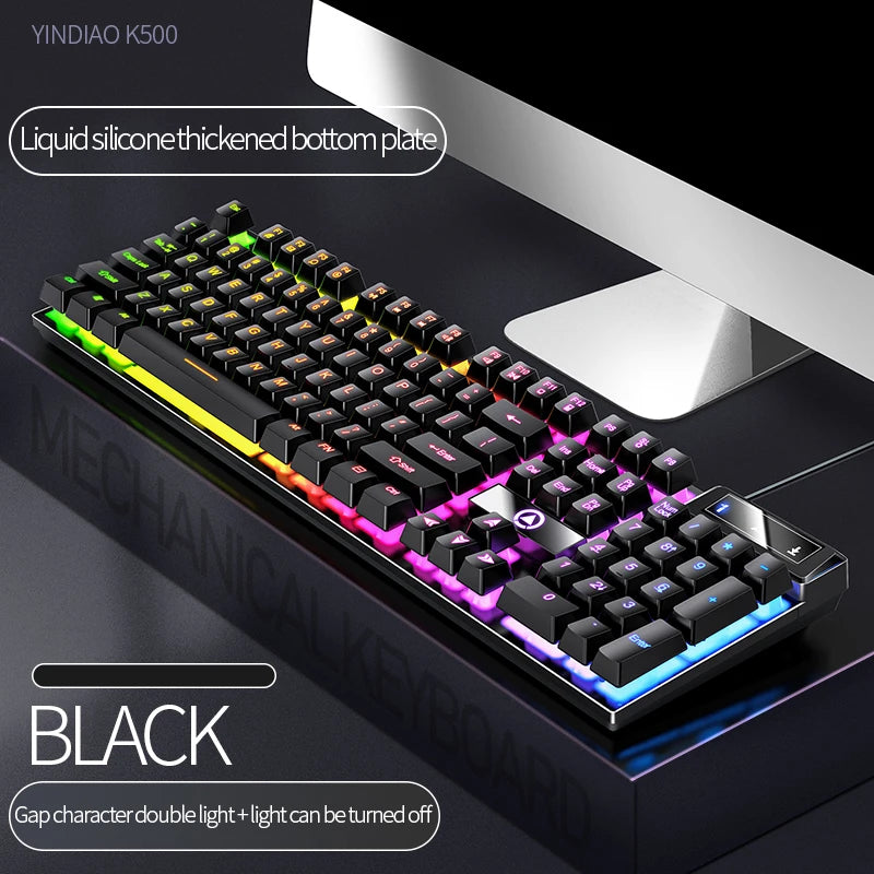 Gaming-Tastatur 104 Tasten RGB Kabel