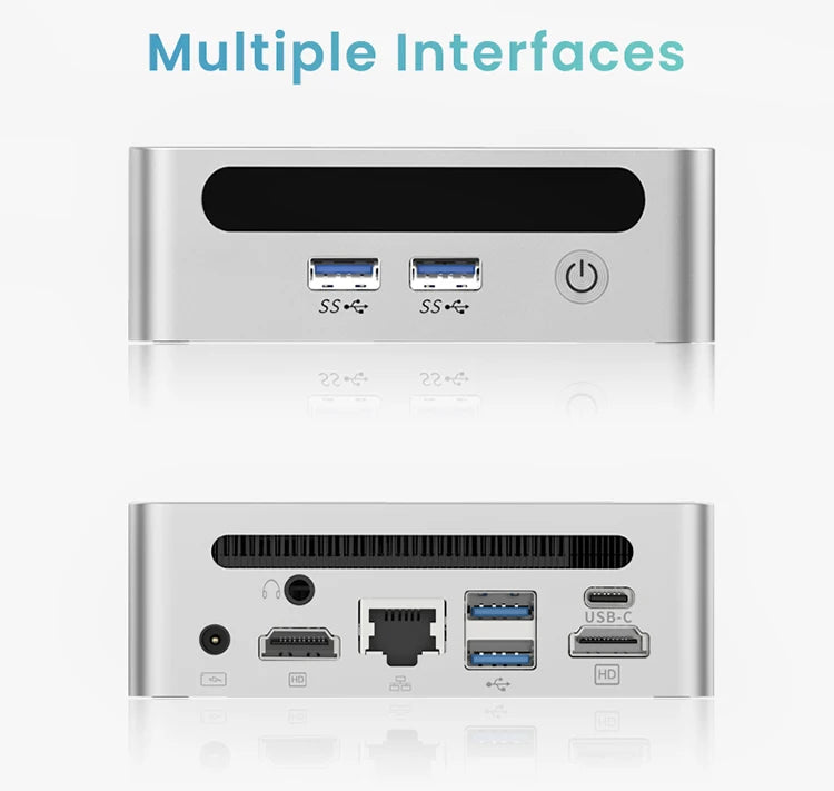 Leistungsstarker Ryzen R5 Mini PC 8K Gaming