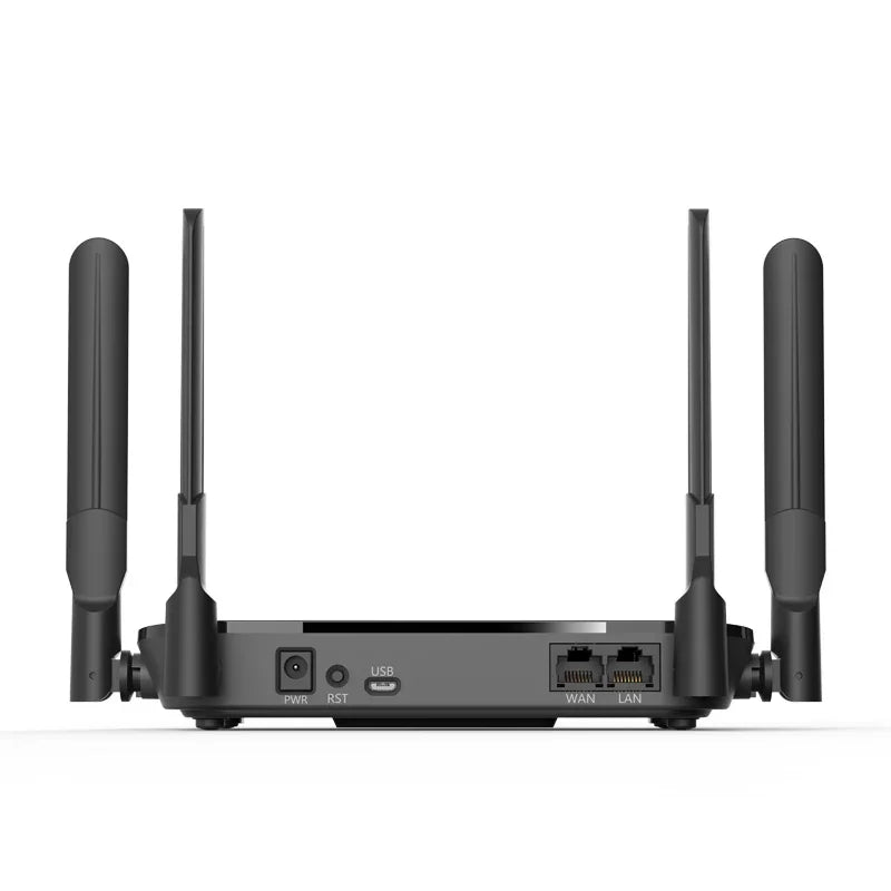 4G LTE WLAN Router mit SIM-Karte und Antennen