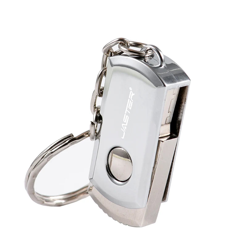 JASTER USB-Stick Metall drehbar mit Schlüsselring