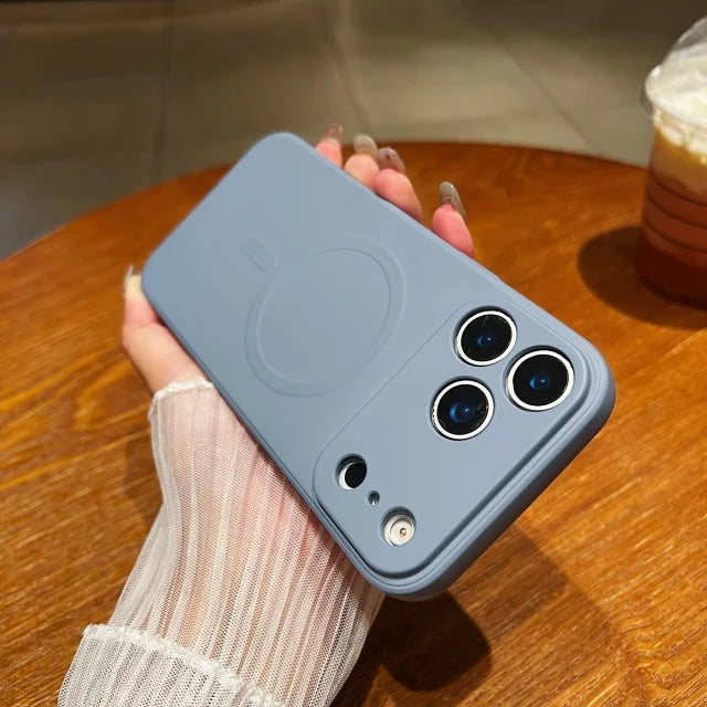 Luxus Magsafe Silikonhülle für iPhone 17 Pro Max