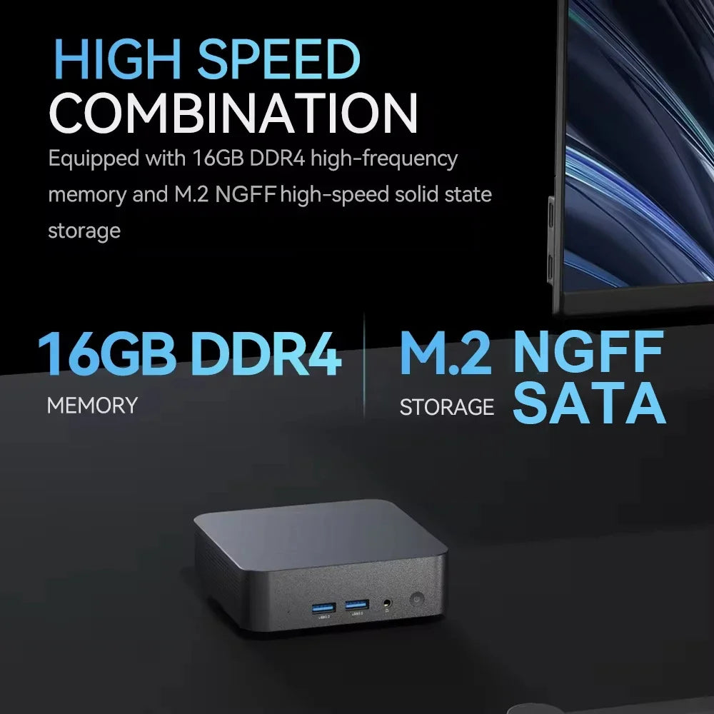 Mini PC i9 Windows 11 Pro 12GB RAM 512GB SSD WiFi 6 BT