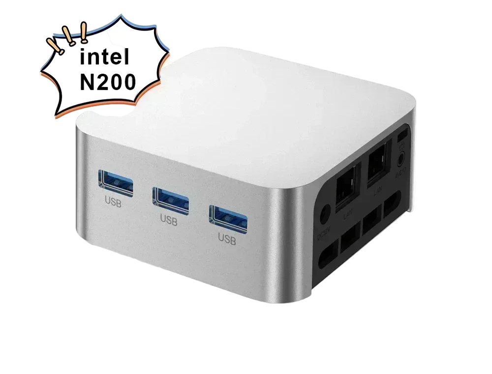 Kompakter Mini-PC Intel Quad Core Windows 11