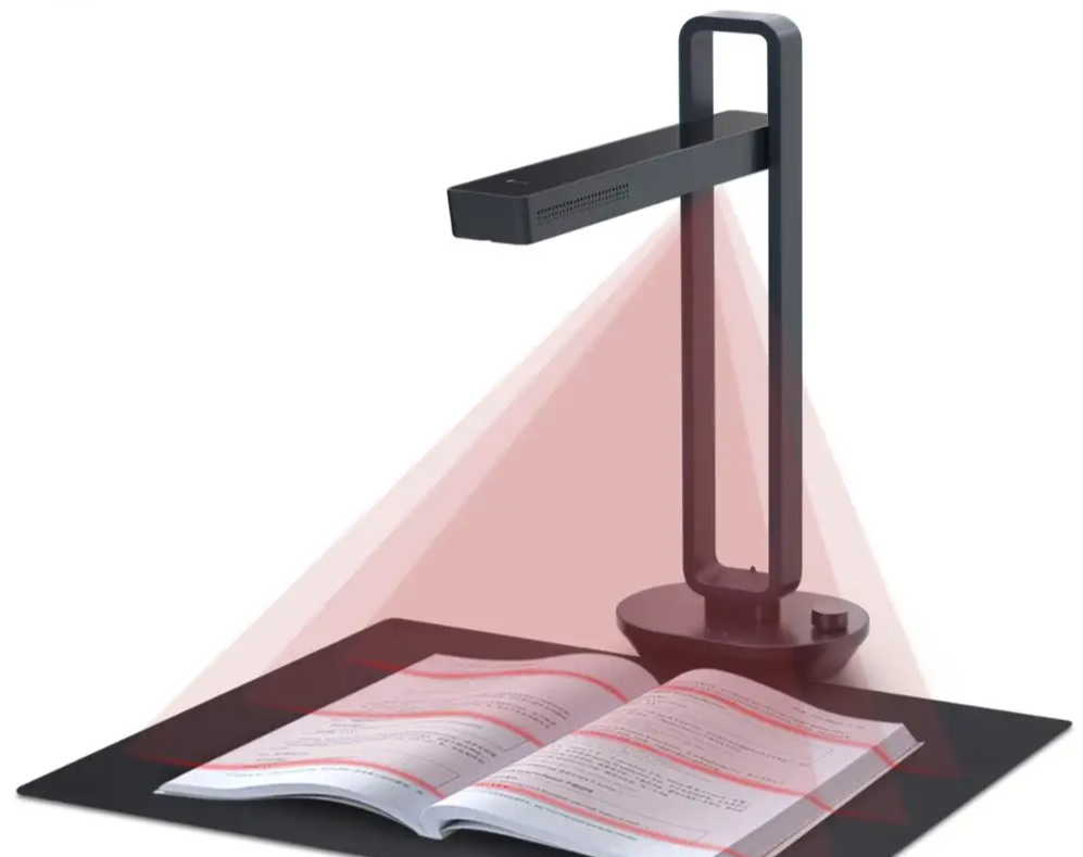 Tragbarer A3 Buchscanner mit OCR und LED Lampe