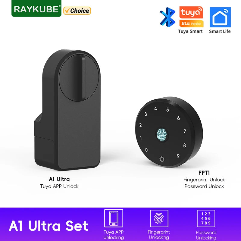 A1 Ultra Smart Türschloss mit Fingerprint