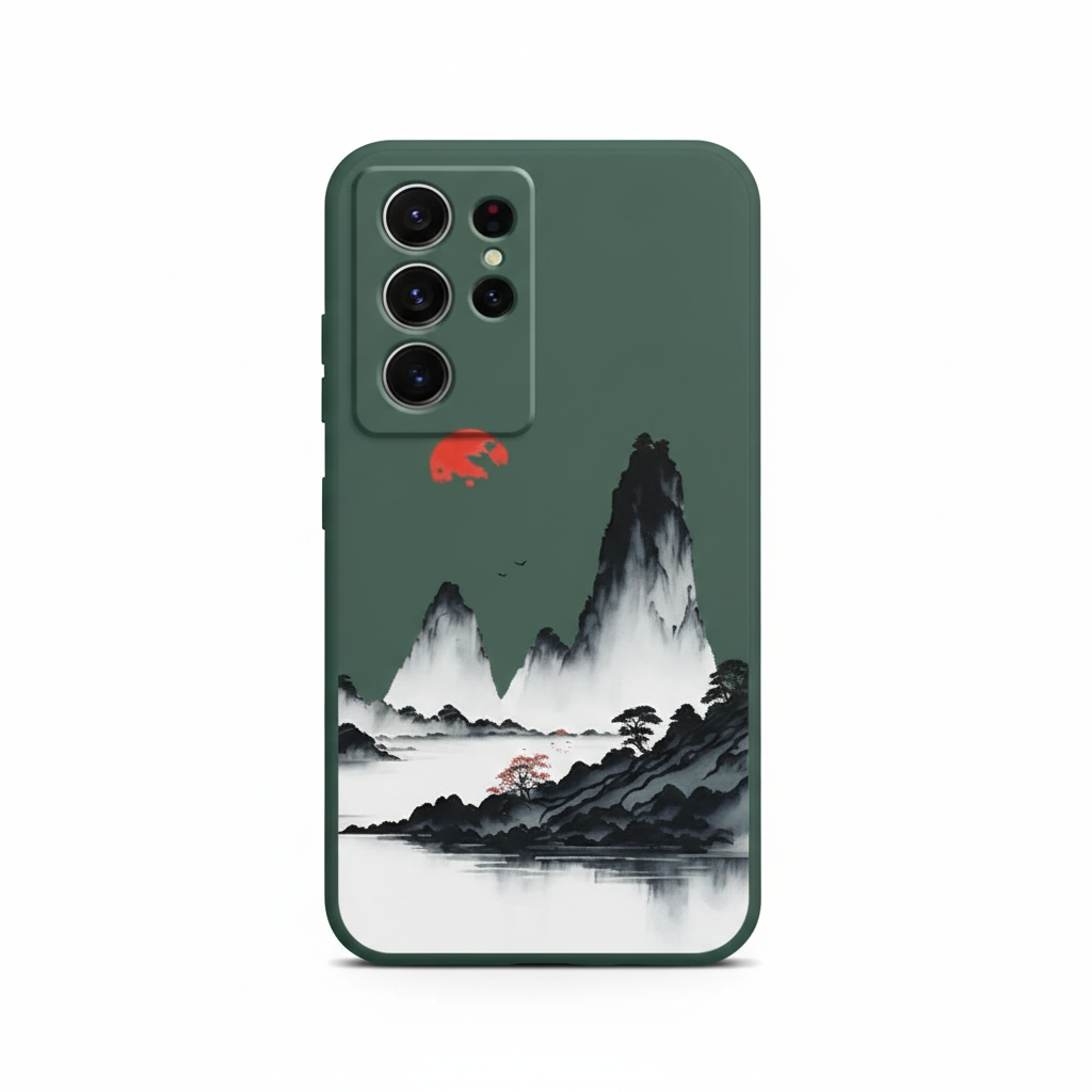 Rote Sonnenuntergang Hülle für Samsung Galaxy