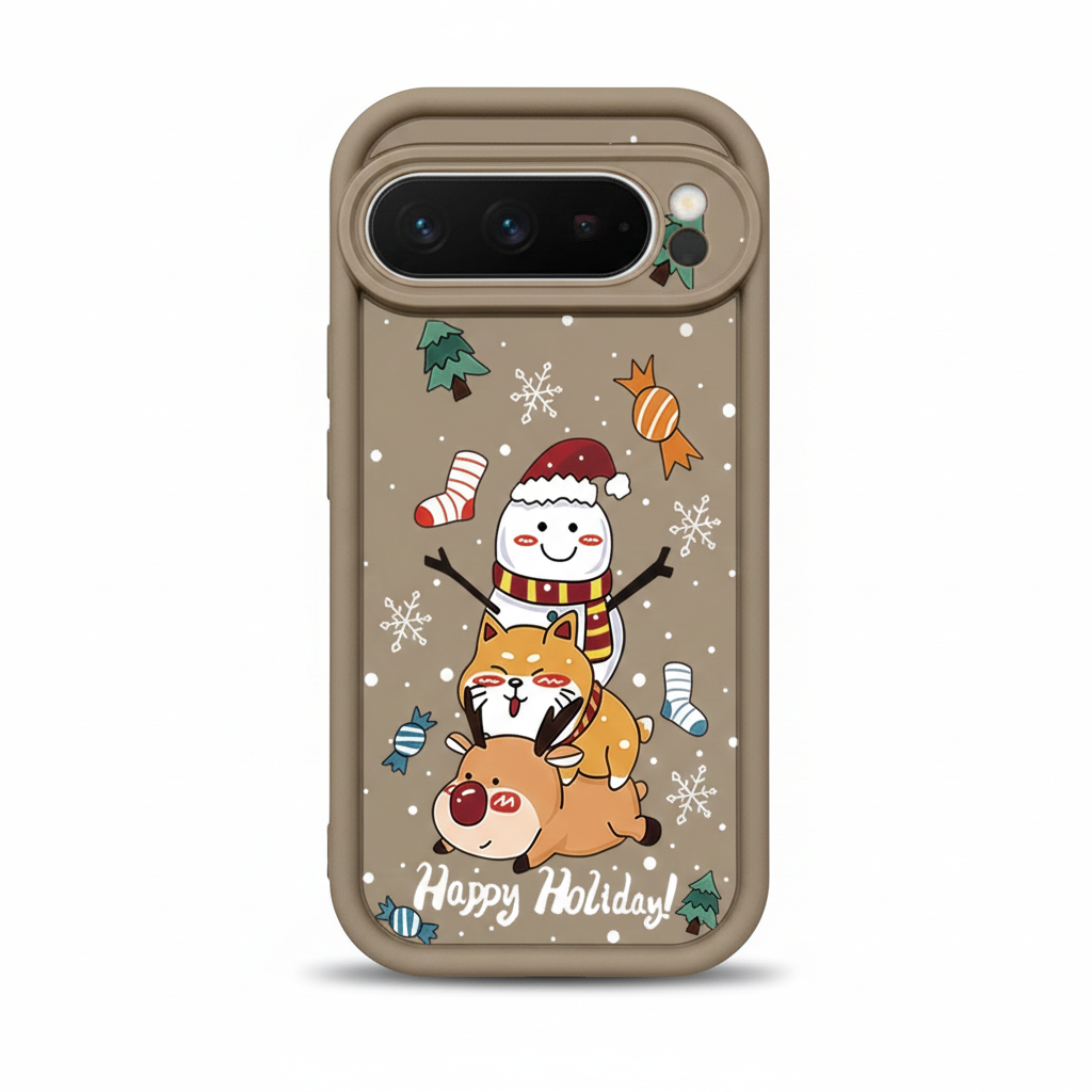 Weiche Weihnachts TPU Hülle für Google Pixel 8 und 9 Serie