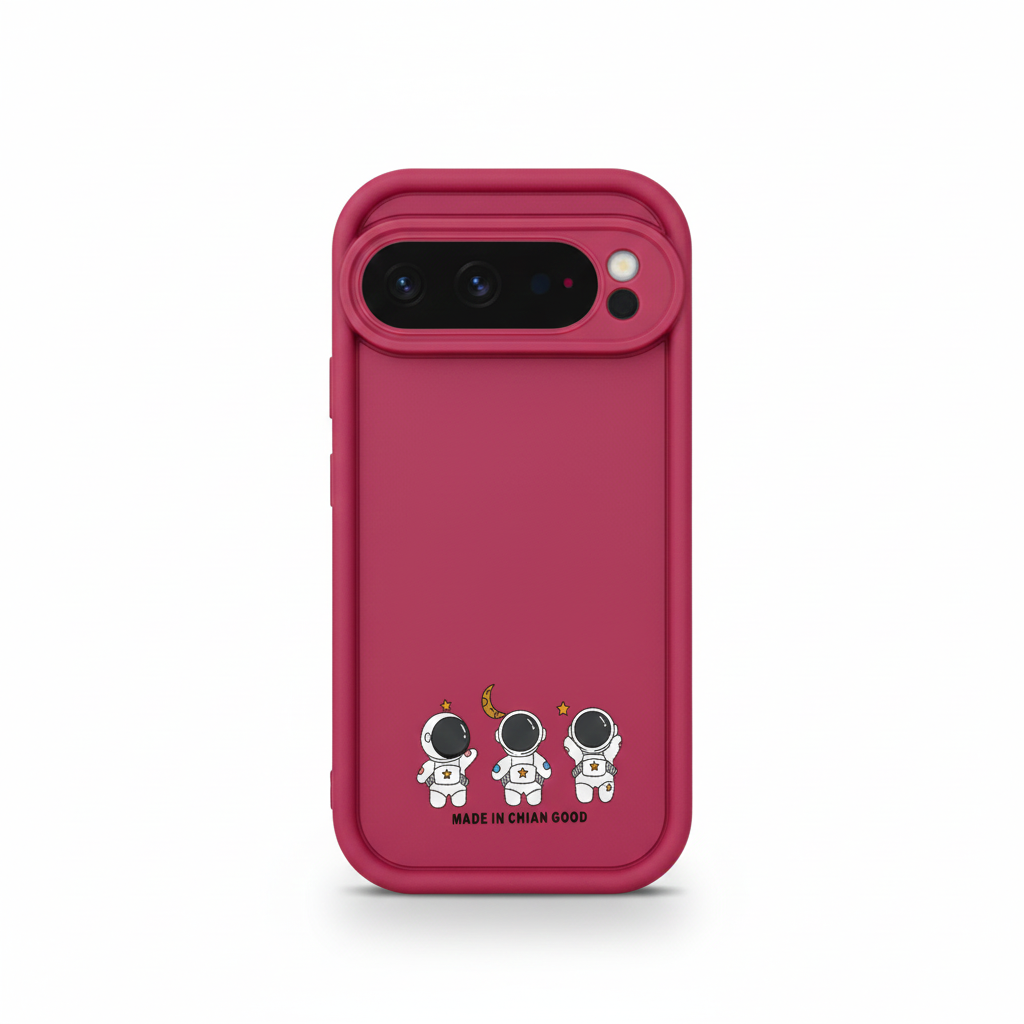 Cartoon Silikonhülle für Google Pixel 9 Pro, Stoßfest