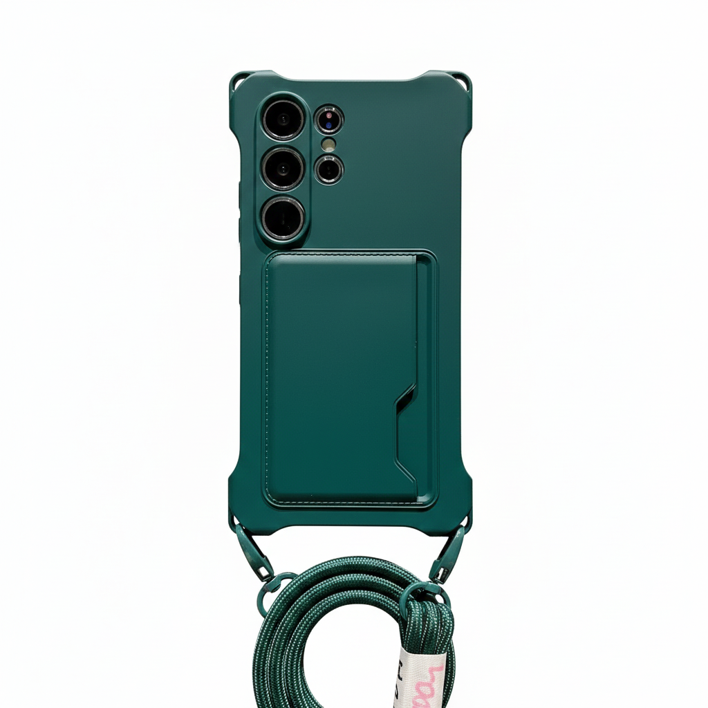 Luxury Crossbody Card Case for Samsung Galaxy S25–S22