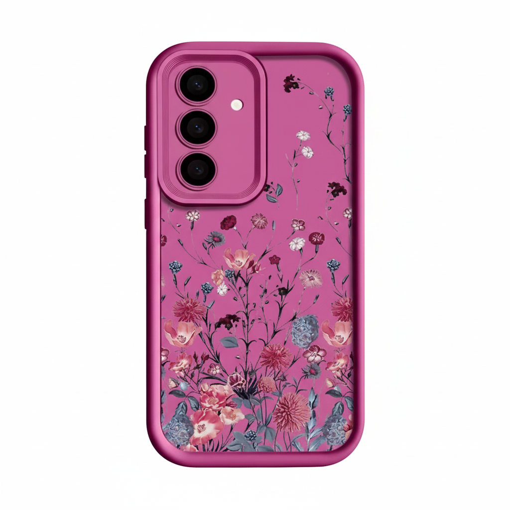 Elegant red floral case for Samsung Galaxy &amp; A series 