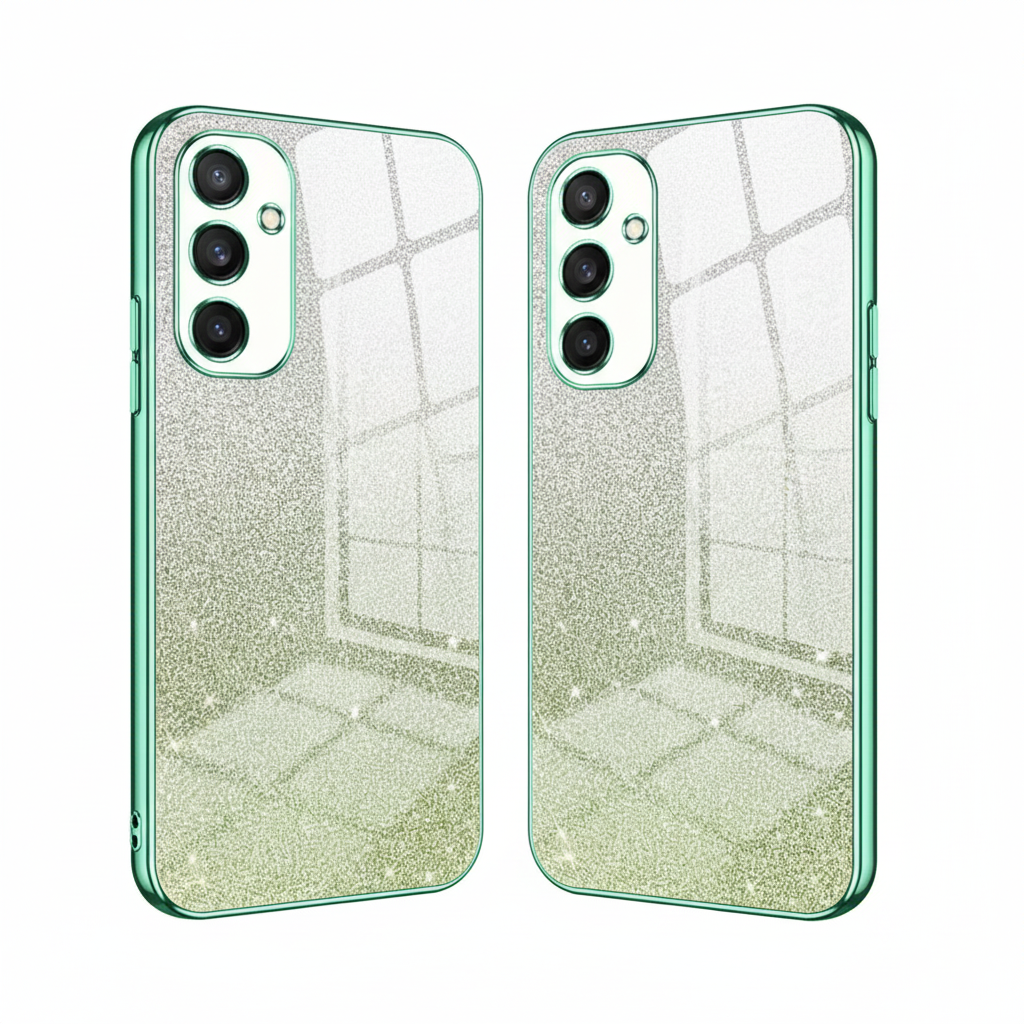 Luxus Glitzer Gradient Silikon Hülle für Samsung S25