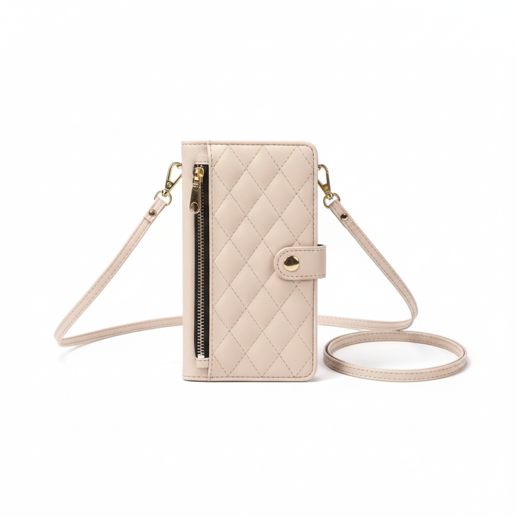 Leather flip case with lanyard for Galaxy S10+