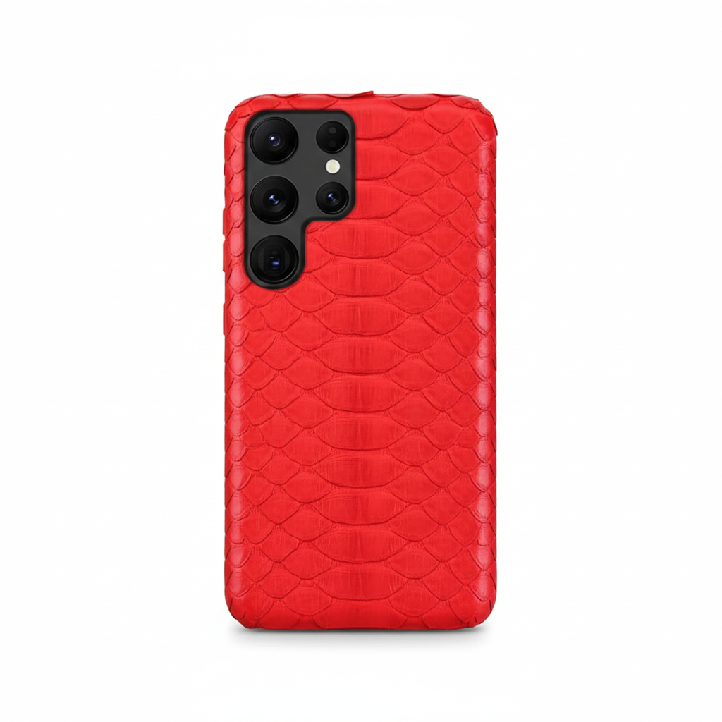 Python Leder Handyhülle für Samsung S25