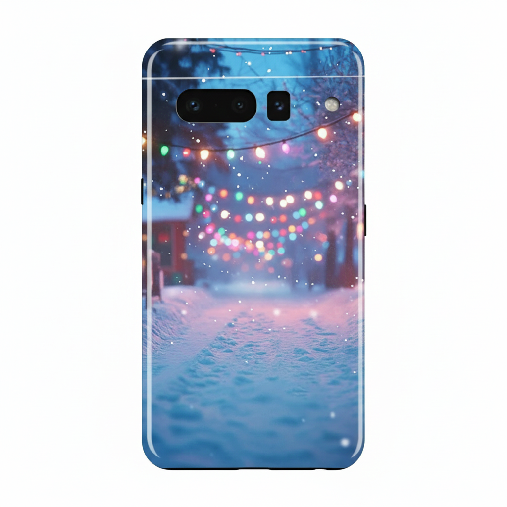 Weiche Weihnachtsbaumlicht TPU Hülle für Google Pixel 8 9 10