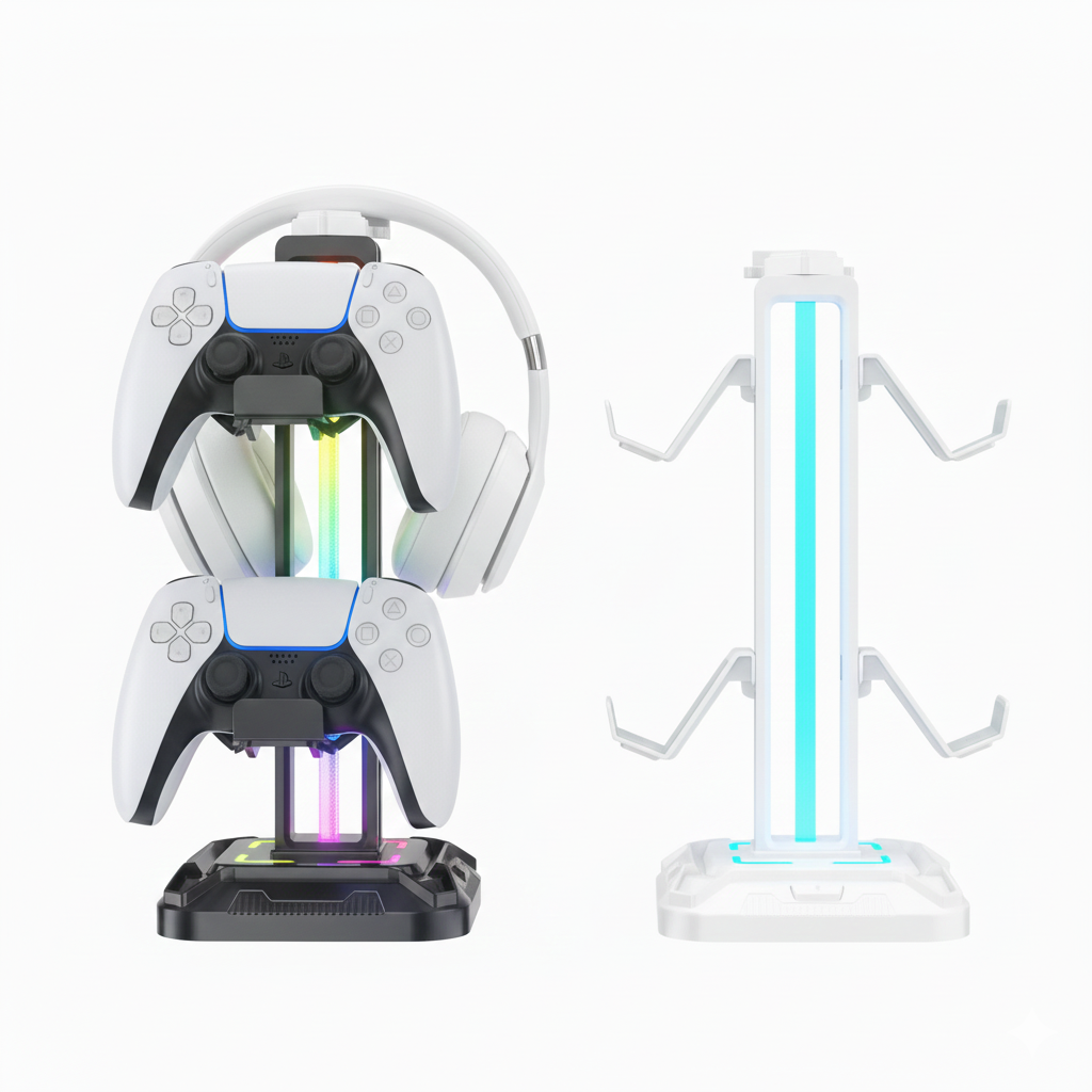 Support pour manette et casque avec lumière 