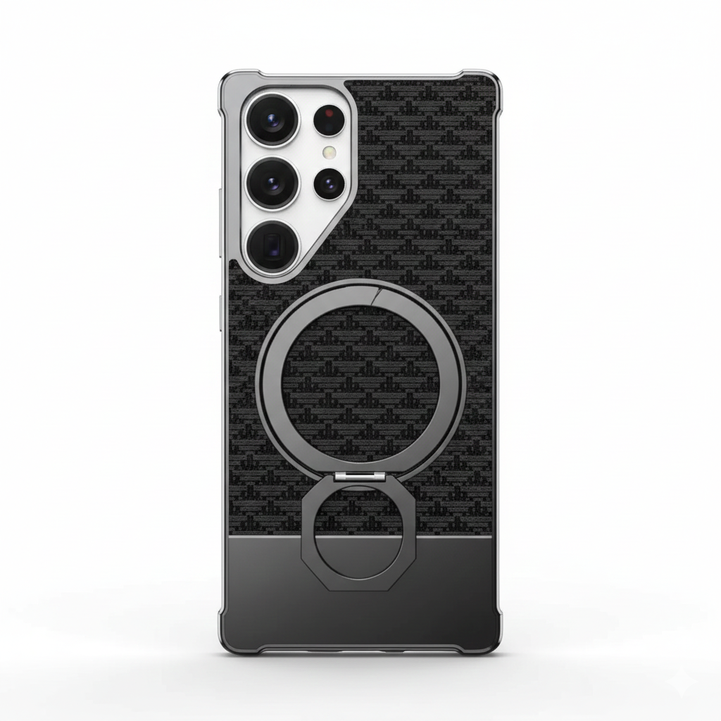 Metall-Handyhülle mit Ständer für Galaxy S25–S23 Ultra