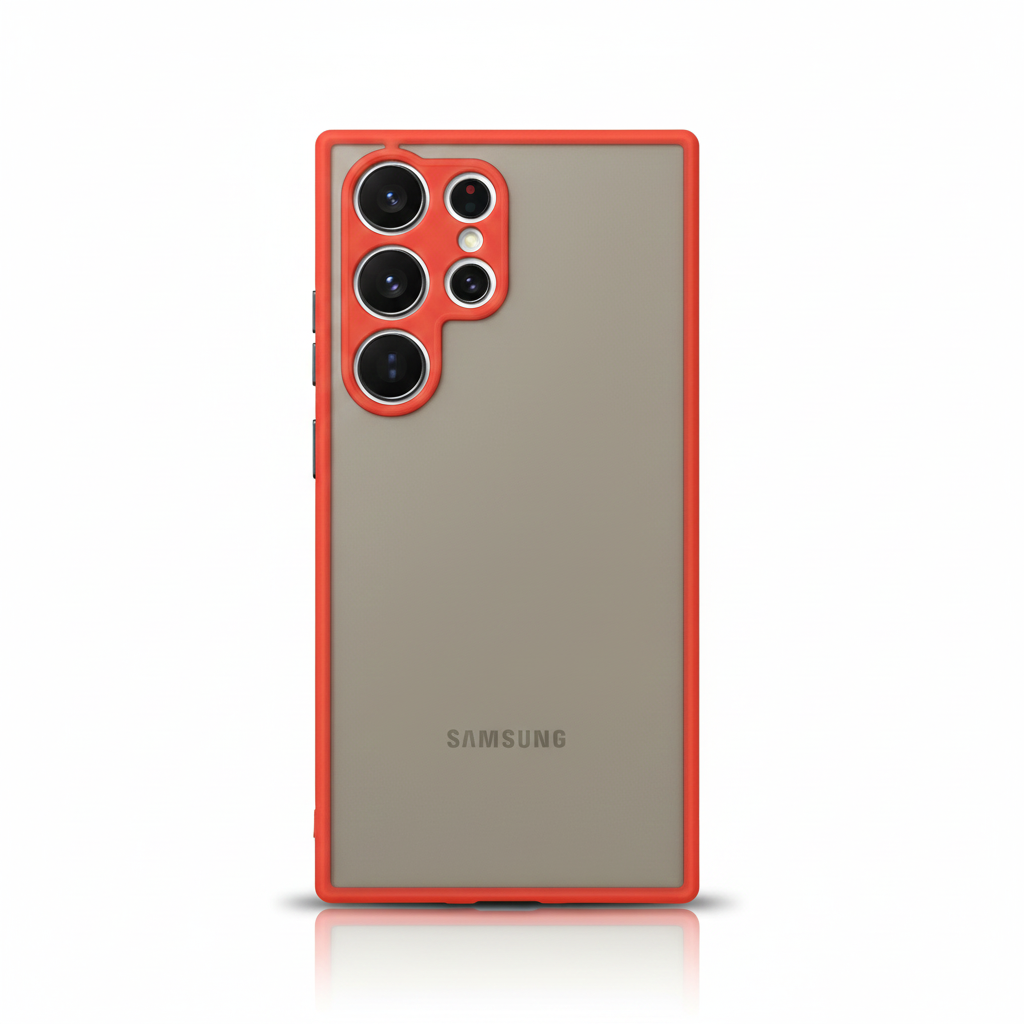 Matte transparent shockproof case for Samsung