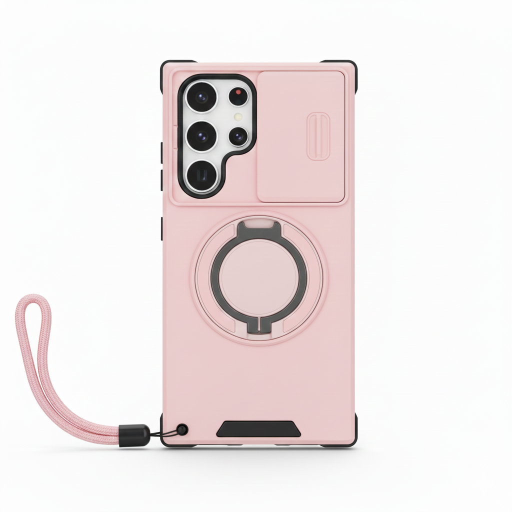 Magnetische Rüstungshülle mit Ständer für Galaxy S25