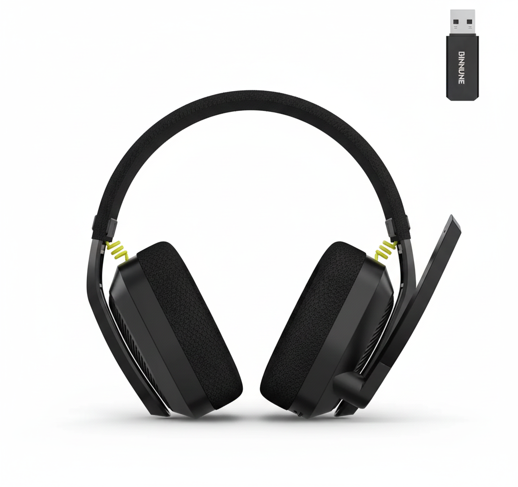 BINNUNE 2.4GHz Wireless Gaming-Headset