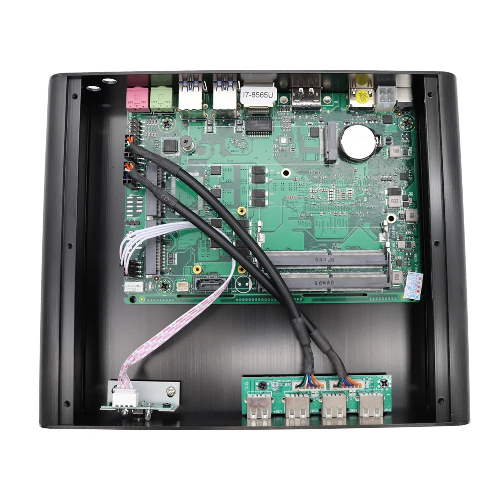 Lüfterloser Mini-PC i7 i3 64GB RAM Dual LAN HDMI DP