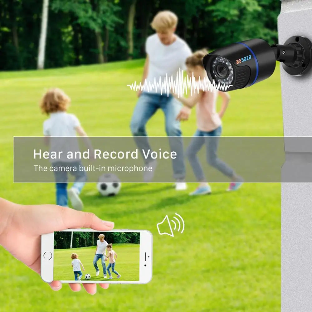 4K 8MP Outdoor IP Kamera mit Nachtsicht