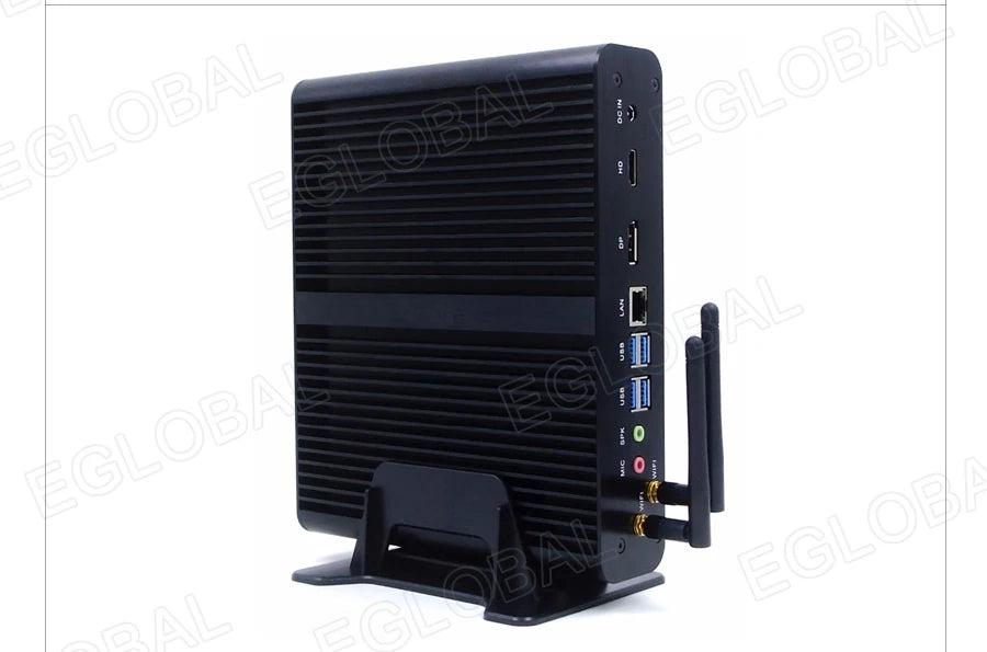 Lüfterloser Mini-PC i7 i3 64GB RAM Dual LAN HDMI DP