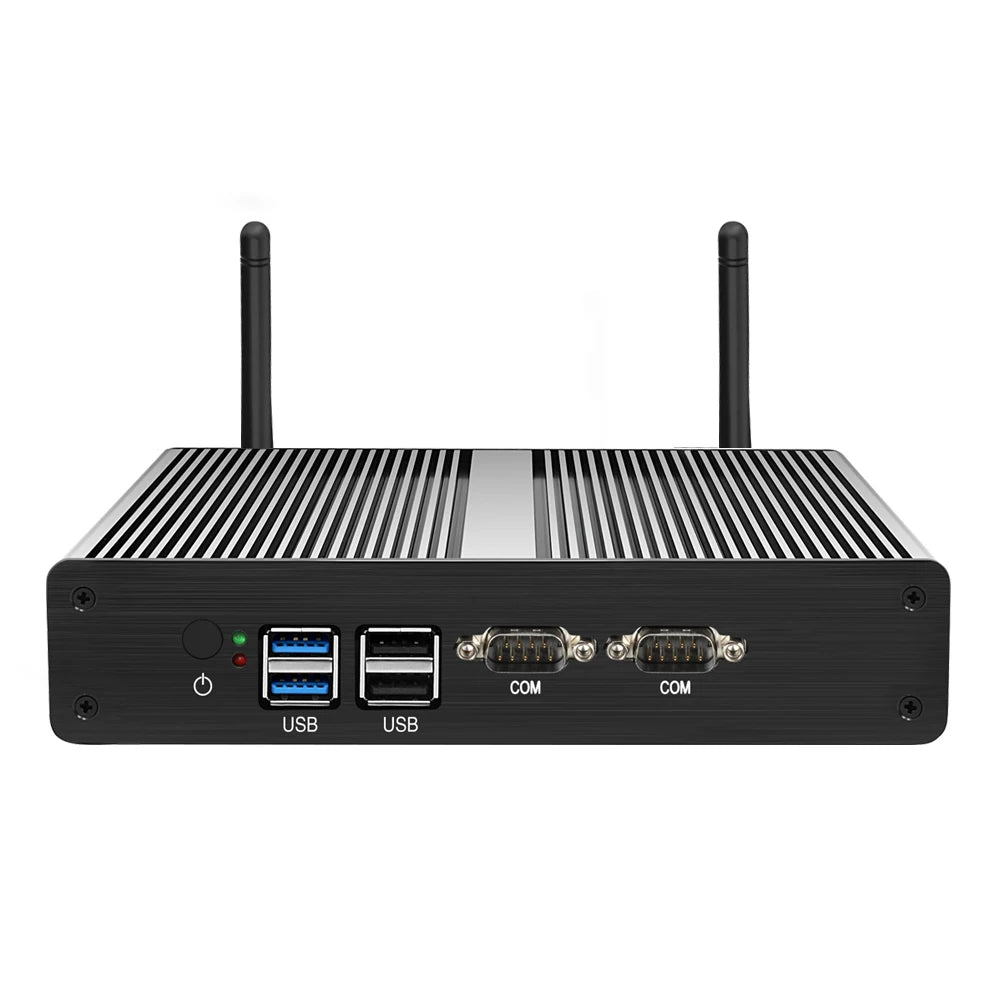 Lüfterloser Mini-PC Celeron Dual LAN RS232 WiFi