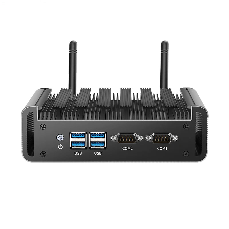 Lüfterloser Mini PC Intel i3 i5 i7 Dual LAN RS232