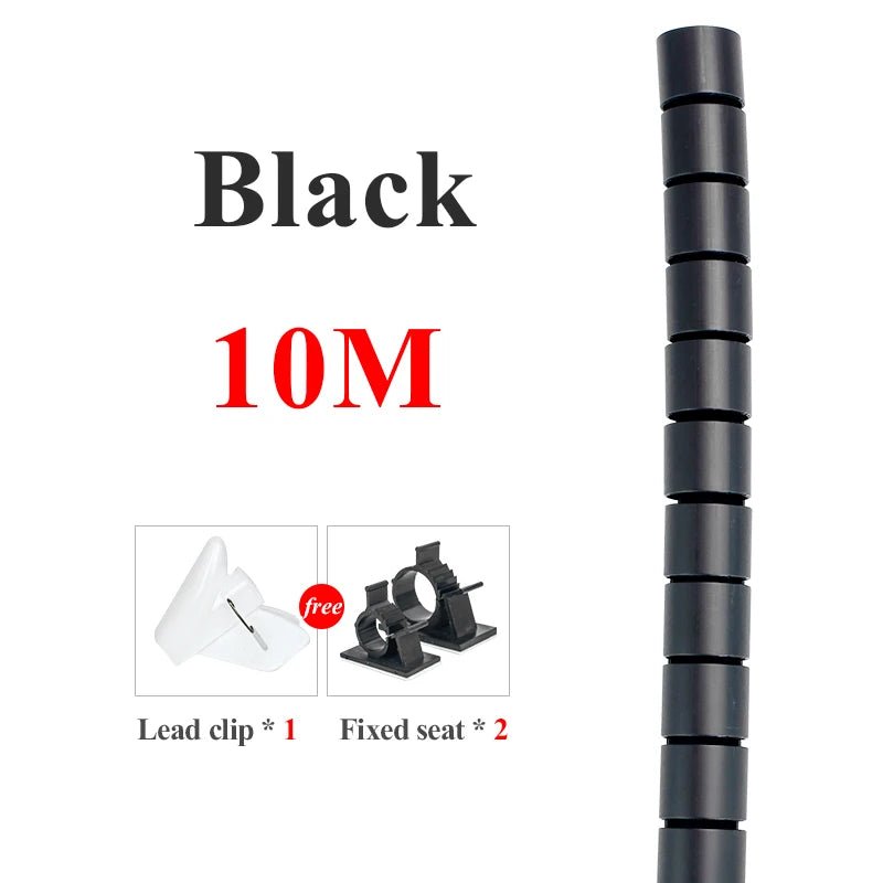 Flexibler Spiralkabel Organizer – 5/10 m Kabelhalter