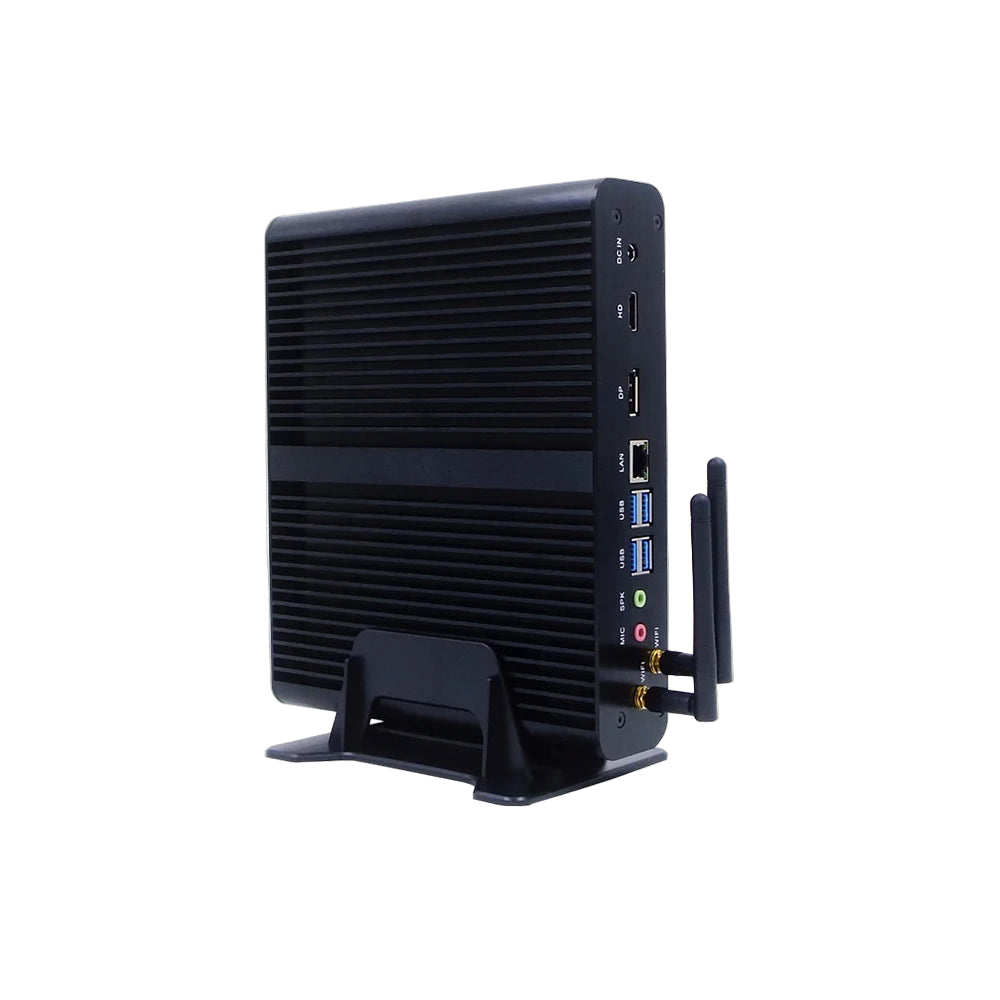 Lüfterloser Mini-PC i7 i3 64GB RAM Dual LAN HDMI DP
