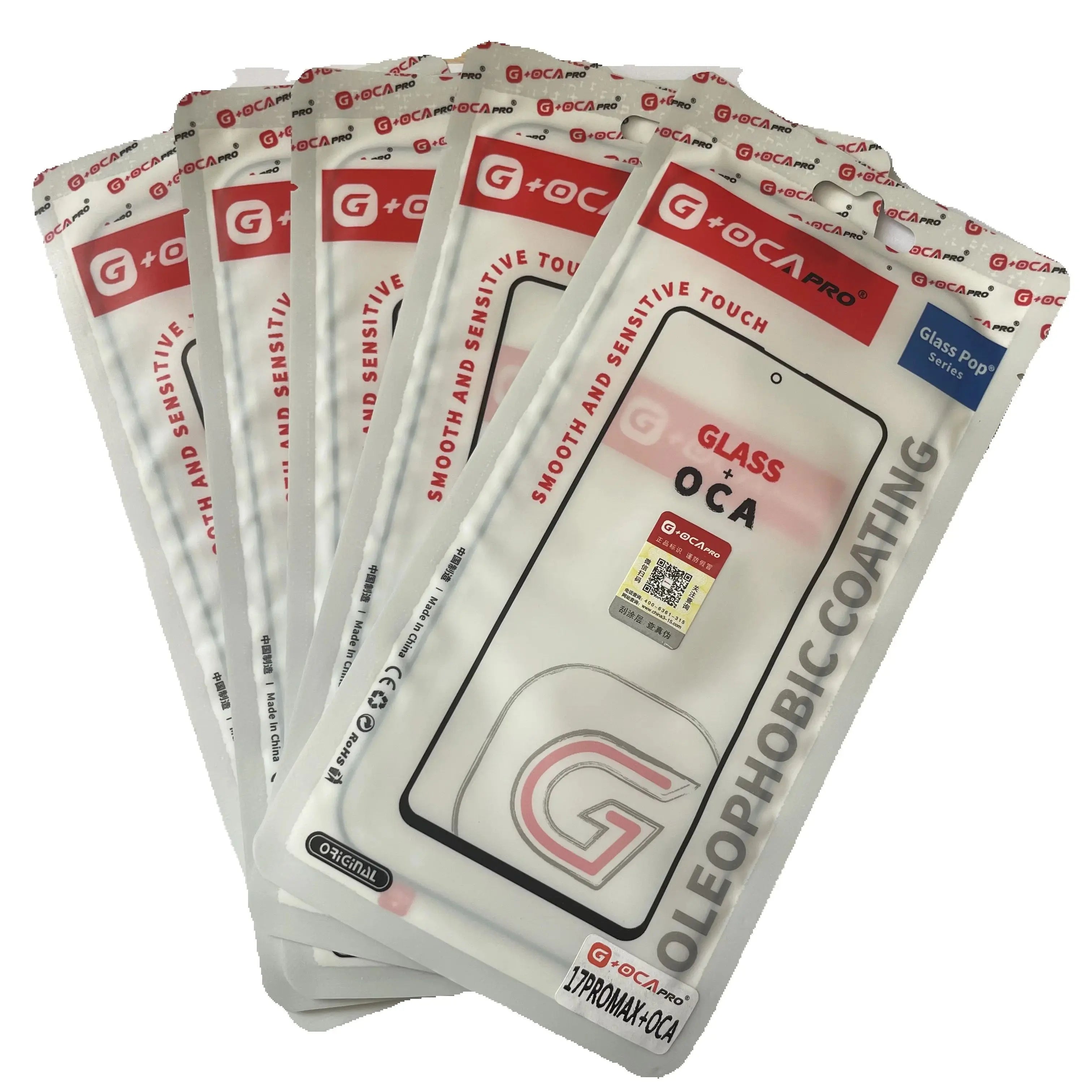 5-piece front glass with OCA for iPhone 17 series