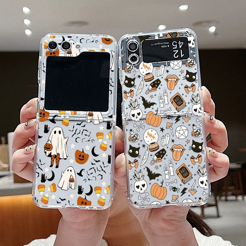 Halloween Hülle Z Flip 7 6 5 4 mit Kürbis Design