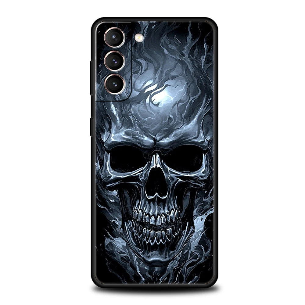 Schädel Handyhülle Schwarz Für Samsung Galaxy