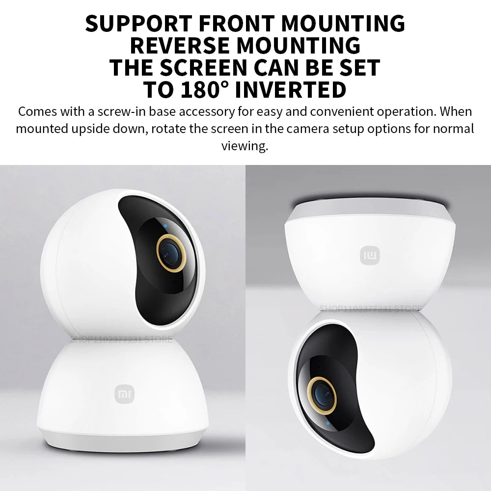 360° WLAN Überwachungskamera mit KI & Nachtsicht
