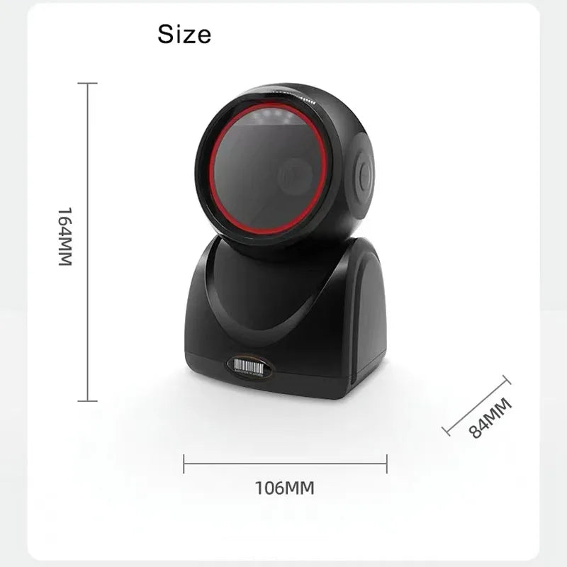 2D QR Barcode-Scanner USB Freihändig Desktopgerät