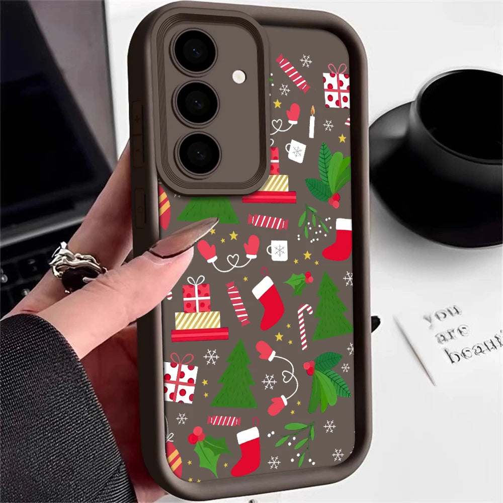 Silvester Weihnachtsmütze Handyhülle für Samsung S25