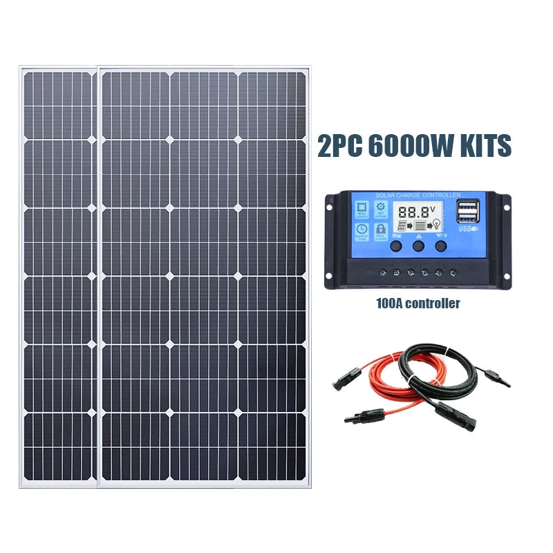 6000W Solarpanel 18V für Haus, RV & Camping