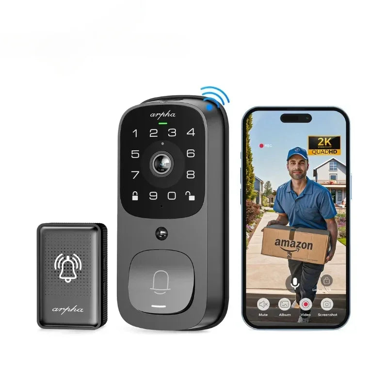 Smartes Türschloss mit Kamera & WLAN 10000mAh