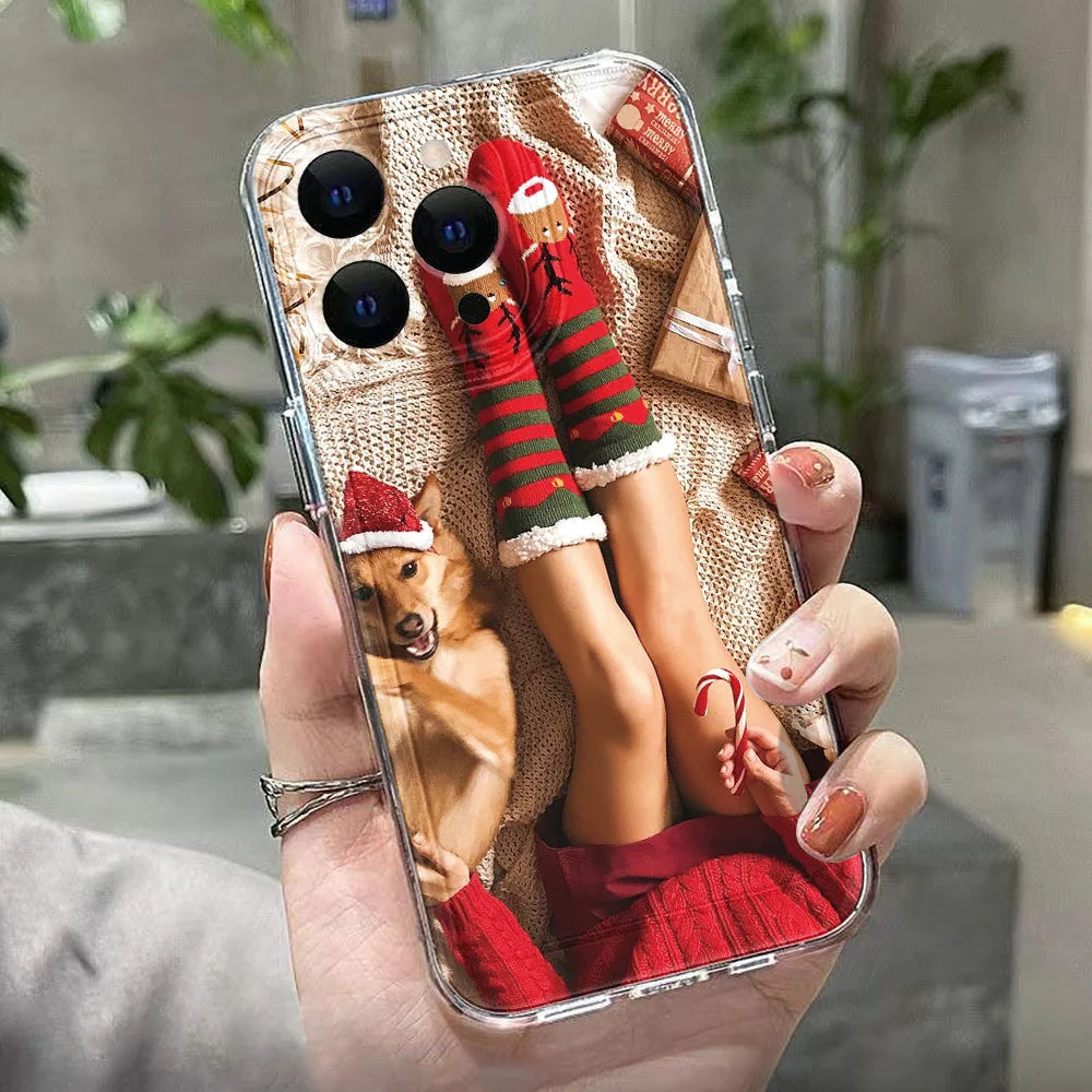 Weihnachts TPU Handyhülle für Samsung S25