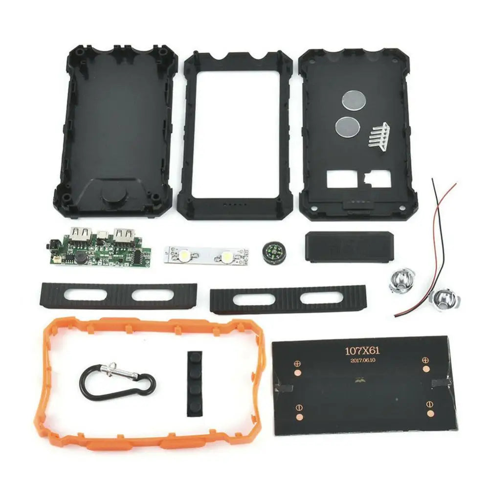 Solar Powerbank Gehäuse Dual USB DIY Ladegerät Box
